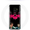 Image de Coque pour Samsung Galaxy S9 Squid Game Seong Gi hun et Kang Sae Byeok Masques Triangle carré et Cercle