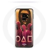 Image de Coque pour Samsung Galaxy S9 Squid Game Masques Triangle carré et Cercle dessin