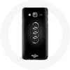 Image de Coque pour Samsung Galaxy j3 2016 Audi Logo cache moyeu fond noir