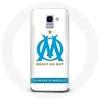 Image de Coque pour Samsung Galaxy A8 2018 Olympique de Marseille Logo Fond Blanc