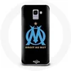 Image de Coque pour Samsung Galaxy A6 2018 Logo Olympique de Marseille Fond Noir