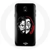 Image de Coque pour Samsung Galaxy j7 2017 La casa de papel El Profesor Masque Split