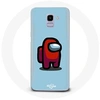 Image de Coque pour Samsung Galaxy A8 2018 Among Us jeu vidéo Fond bleu