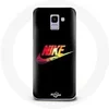 Image de Coque pour Samsung Galaxy A8 2018 Nike Logo Couleur fond noir