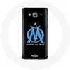 Image de Coque pour Samsung Galaxy j3 2016 Logo Olympique de Marseille Fond Noir