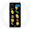 Image de Coque pour samsung galaxy S20 Les Simpson autocollants fond noir