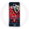 Image de Coque pour Samsung Galaxy A8 2018 Formule 1 Sebastian Vettel Pilote F1 Rouge