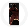 Image de Coque pour samsung galaxy S20 plus Squid Game Soldat Rouge avec Masque Triangle