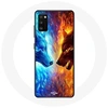 Image de Coque pour samsung galaxy S20 Loup de Glace et de feu