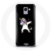 Image de Coque pour Samsung Galaxy A6 2018 Dab unicorn licorne