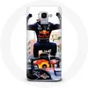 Image de Coque pour Samsung Galaxy A8 2018 Formule 1 Max Verstappen Pilote automobile F1 noir rouge et jaune