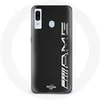 Image de Coque pour Samsung Galaxy A20 Amg Logo Carbone Texture