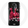 Image de Coque pour Samsung Galaxy j7 2017 Squid Game Affiche masques soldats logo coréen