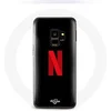 Image de Coque pour Samsung Galaxy S9 plus Netflix Logo rouge fond noir