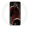 Image de Coque pour Samsung Galaxy S6 Edge Squid Game Soldat Rouge avec Masque Triangle