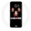 Image de Coque pour samsung galaxy S6 La casa de papel Masque et Logo