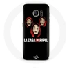 Image de Coque pour Samsung Galaxy S6 Edge La casa de papel Masque et Logo