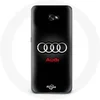 Image de Coque pour Samsung Galaxy A3 2017 Audi Logo Métal fond noir