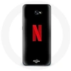 Image de Coque pour Samsung Galaxy A3 2017 Netflix Logo rouge fond noir