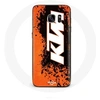 Image de Coque pour Samsung Galaxy S6 KTM Logo blanc fond orange