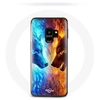 Image de Coque pour Samsung Galaxy S9 plus Loup de Glace et de feu