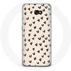 Image de Coque pour Samsung Galaxy A3 2016 Fond de texture abstraite coeurs noirs