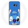 Image de Coque pour Samsung Galaxy S6 Stitch mignon fond bleu
