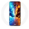 Image de Coque pour Samsung Galaxy S6 Loup de Glace et de feu