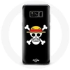 Image de Coque pour Samsung Galaxy S8 plus One Piece Manga Tete de Mort Fond Noir