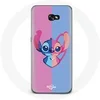 Image de Coque pour Samsung Galaxy A5 2017 Stitch et angel bleu rose