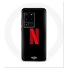Image de Coque pour Samsung Galaxy S20 Ultra Netflix Logo rouge fond noir