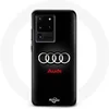 Image de Coque pour Samsung Galaxy S20 Ultra Audi Logo Métal fond noir