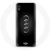 Image de Coque pour Samsung Galaxy A10 Audi Logo cache moyeu fond noir