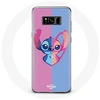 Image de Coque pour Samsung Galaxy S8 plus Stitch et angel bleu rose