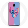 Image de Coque pour Samsung Galaxy J5 2017 Stitch et angel bleu rose