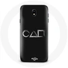 Image de Coque pour Samsung Galaxy J5 2017 Squid Game logo symboles carre cercle triangle Fond Noir