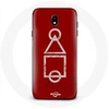Image de Coque pour Samsung Galaxy J5 2017 Squid Game logo symboles cercle carre triangle Fond Rouge