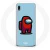 Image de Coque pour Samsung Galaxy A10 Among Us jeu vidéo Fond bleu