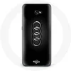 Image de Coque pour Samsung Galaxy A8 2016 Audi Logo cache moyeu fond noir