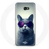 Image de Coque pour Samsung Galaxy A5 Chat Lunettes violettes Style