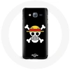 Image de Coque pour Samsung Galaxy J5 2016 One Piece Manga Tete de Mort Fond Noir