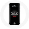Image de Coque pour Samsung Galaxy J7 Audi Logo Métal fond noir