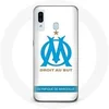 Image de Coque pour Samsung Galaxy A40 Olympique de Marseille Logo Fond Blanc