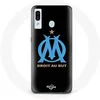 Image de Coque pour Samsung Galaxy A40 Logo Olympique de Marseille Fond Noir