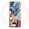 Image de Coque pour Samsung Galaxy A50 Anime Dragon Ball Goku Cheveux bleu