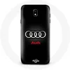 Image de Coque pour Samsung Galaxy S4 Audi Logo Métal fond noir