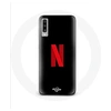 Image de Coque pour Samsung Galaxy A50 Netflix Logo rouge fond noir