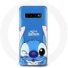 Image de Coque pour Samsung Galaxy s10 edge Stitch mignon fond bleu