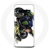 Image de Coque pour Samsung Galaxy s10 edge Valentino Rossi Pilote de vitesse fond blanc