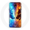 Image de Coque pour Samsung Galaxy S5 Loup de Glace et de feu